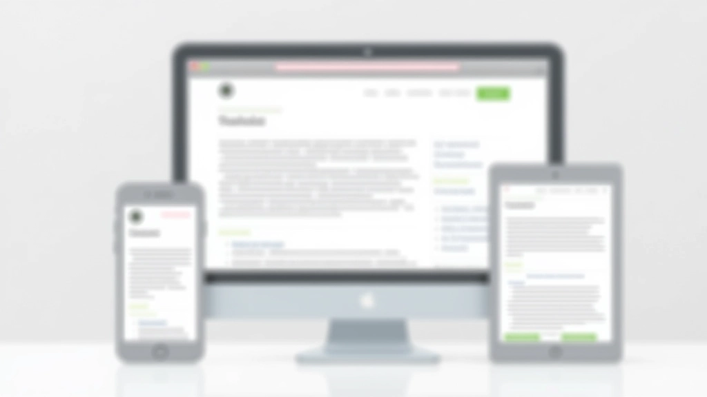 Drei Smartphone-, Tablet- und Desktop-Bildschirme nebeneinander zeigen gleiche Kartenliste mit unterschiedlichen Interaktionsindikatoren auf jedem Gerät