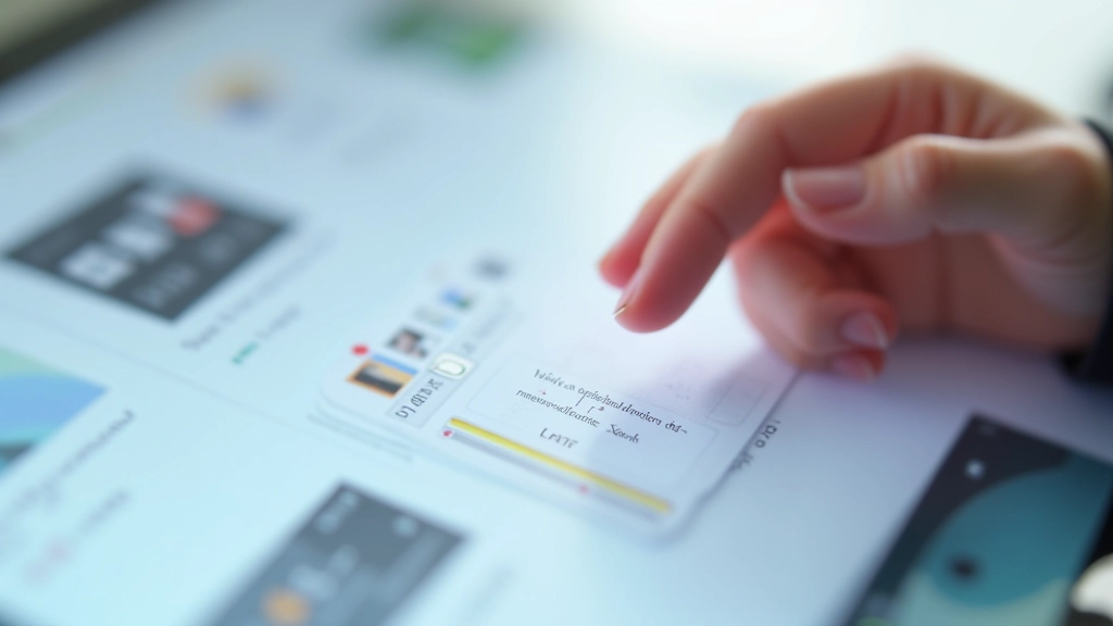 Nahaufnahme einer Hand, die über eine Kartenschnittstelle mit verschiedenen Hover-Zuständen fährt, zeigt visuelles Feedback