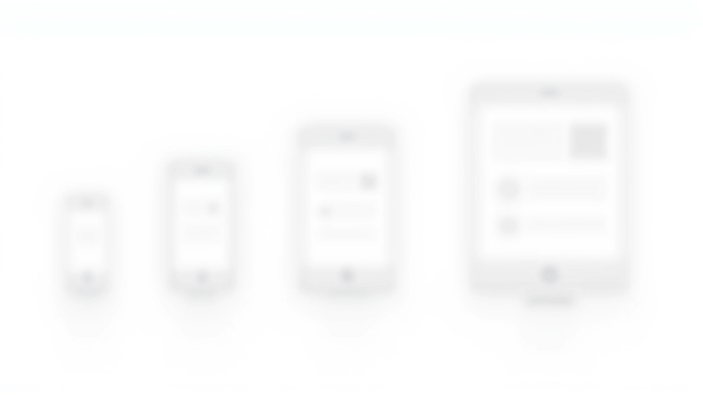 Diagramm zeigt wie Kartengitter auf verschiedenen Bildschirmbreiten umfließt und angepasst wird